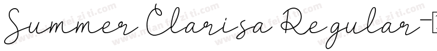 Summer Clarisa Regular字体转换